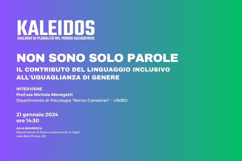 Non sono solo parole.