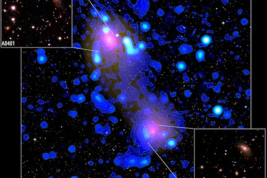A radio ridge connecting two galaxy clusters in a filament of the cosmic web